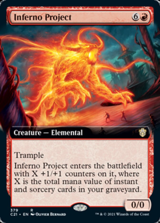 Inferno Project (Extended Art) [Commander 2021] | Boutique FDB TCG