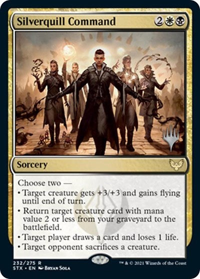 Silverquill Command (Promo Pack) [Strixhaven: School of Mages Promos] | Boutique FDB TCG