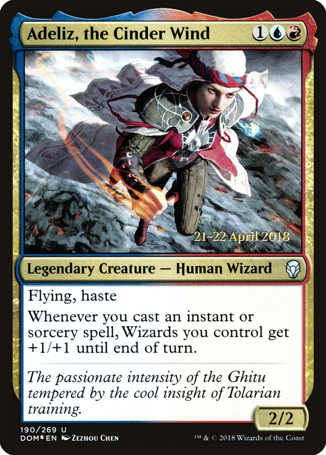 Adeliz, the Cinder Wind [Dominaria Prerelease Promos] | Boutique FDB TCG