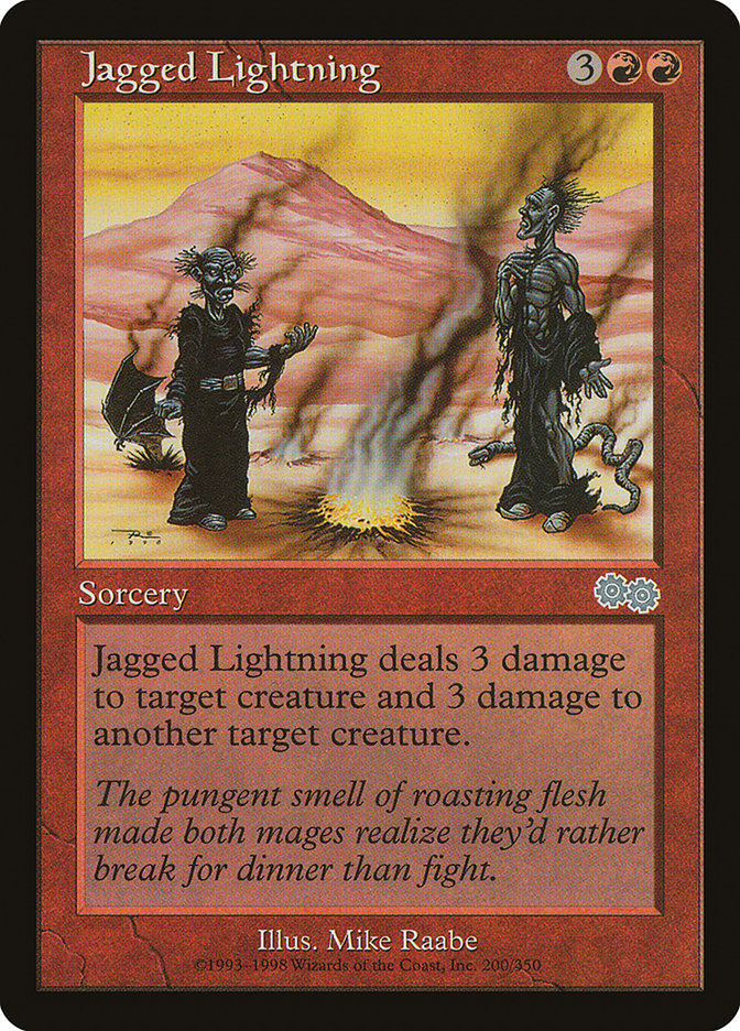 Jagged Lightning [Urza's Saga] | Boutique FDB TCG