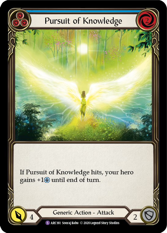 Pursuit of Knowledge [U-ARC161] (Arcane Rising Unlimited)  Unlimited Rainbow Foil | Boutique FDB TCG