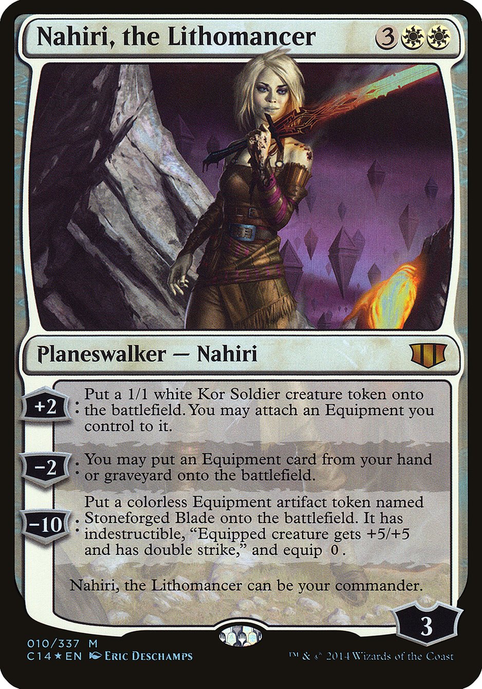 Nahiri, the Lithomancer (Oversized) [Commander 2014 Oversized] | Boutique FDB TCG