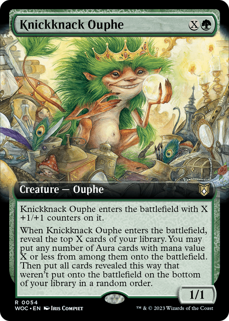 Knickknack Ouphe (Extended Art) [Wilds of Eldraine Commander] | Boutique FDB TCG