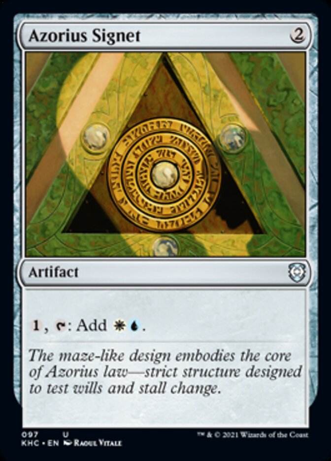 Azorius Signet [Kaldheim Commander] | Boutique FDB TCG