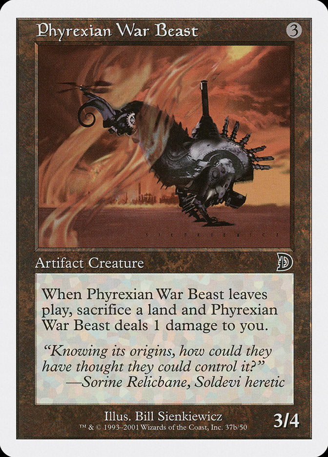 Phyrexian War Beast (Signature on Right) [Deckmasters] | Boutique FDB TCG