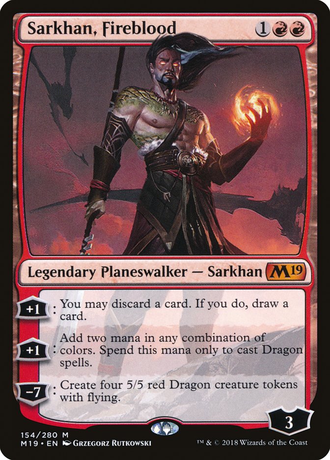 Sarkhan, Fireblood [Core Set 2019] | Boutique FDB TCG