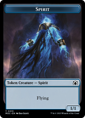 Spirit (9) // Spirit (13) Double-Sided Token [March of the Machine Commander Tokens] | Boutique FDB TCG