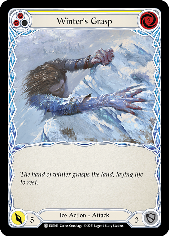 Winter's Grasp (Yellow) [ELE161] (Tales of Aria)  1st Edition Rainbow Foil | Boutique FDB TCG