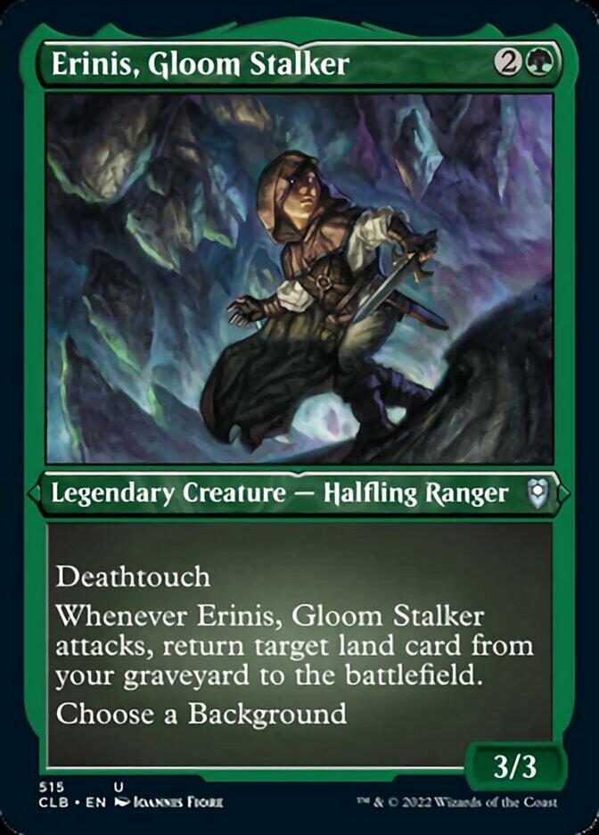 Erinis, Gloom Stalker (Foil Etched) [Commander Legends: Battle for Baldur's Gate] | Boutique FDB TCG