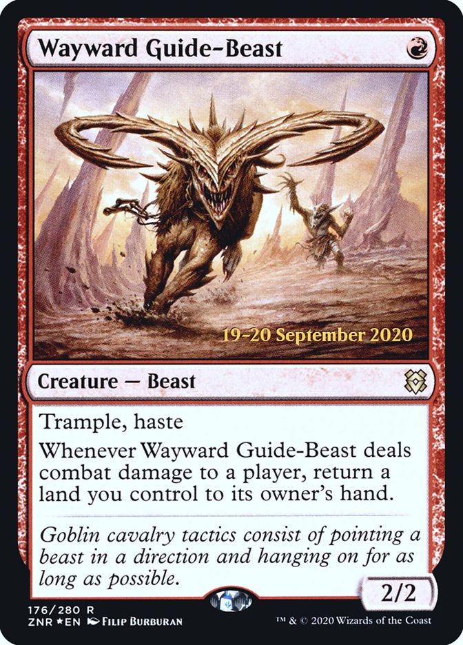 Wayward Guide-Beast [Zendikar Rising Prerelease Promos] | Boutique FDB TCG