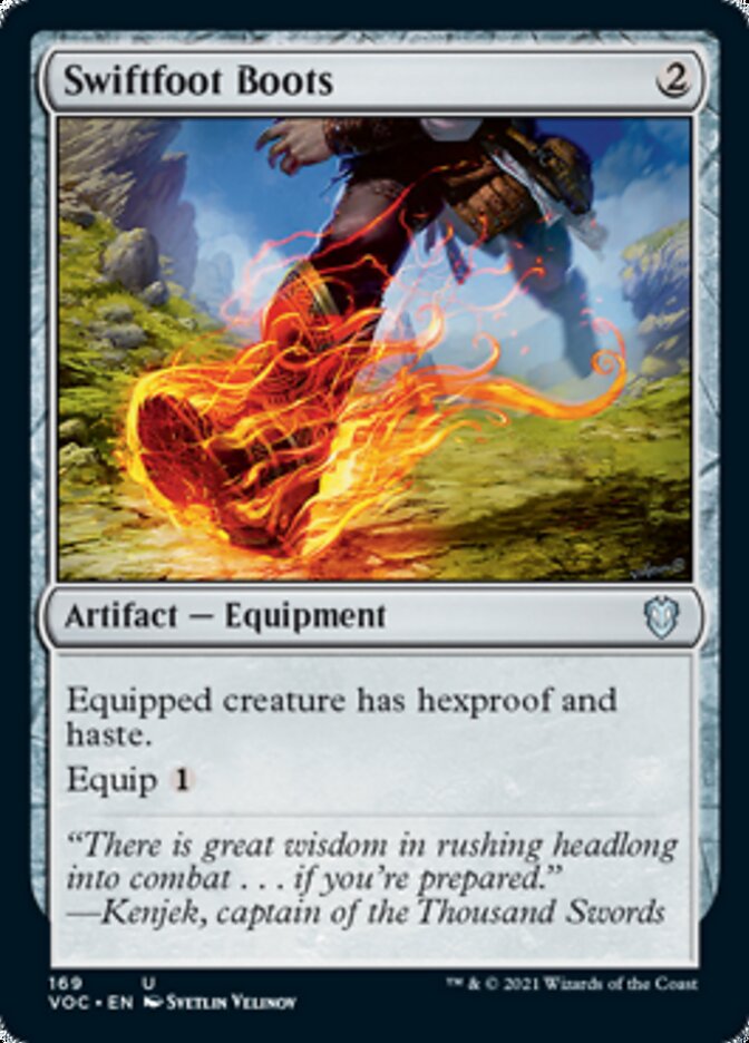 Swiftfoot Boots [Innistrad: Crimson Vow Commander] | Boutique FDB TCG