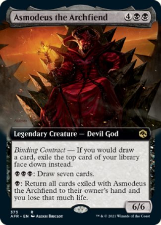 Asmodeus the Archfiend (Extended Art) [Dungeons & Dragons: Adventures in the Forgotten Realms] | Boutique FDB TCG