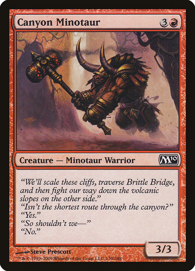 Canyon Minotaur [Magic 2010] | Boutique FDB TCG