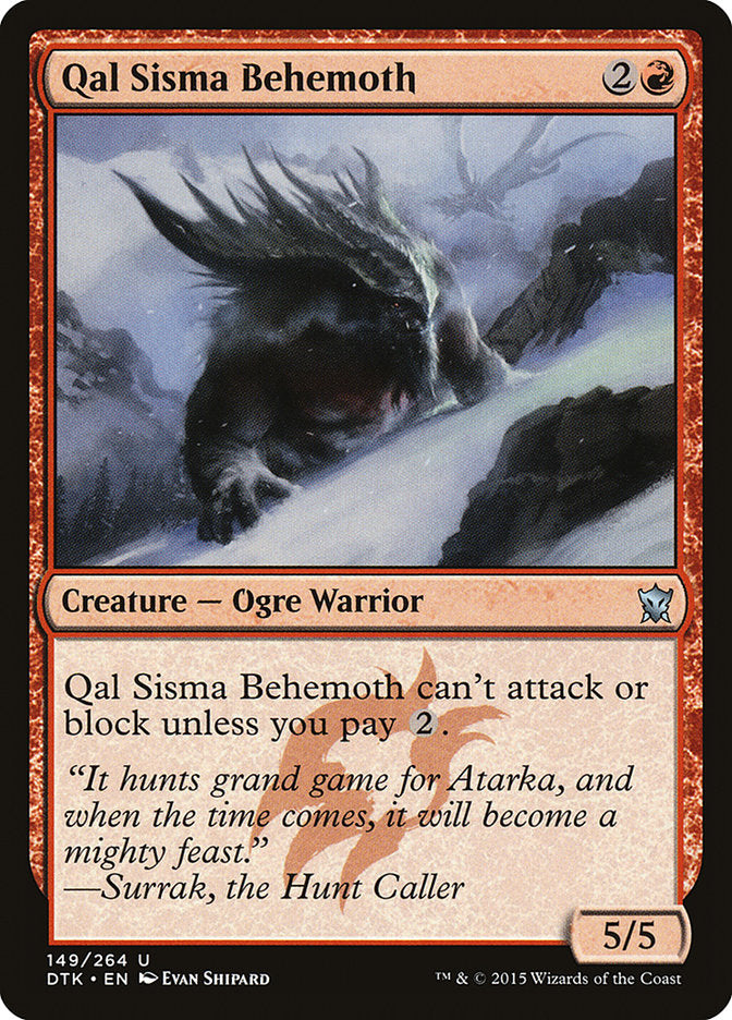 Qal Sisma Behemoth [Dragons of Tarkir] | Boutique FDB TCG