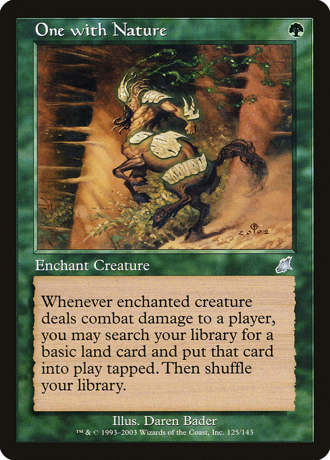 One with Nature [Scourge] | Boutique FDB TCG