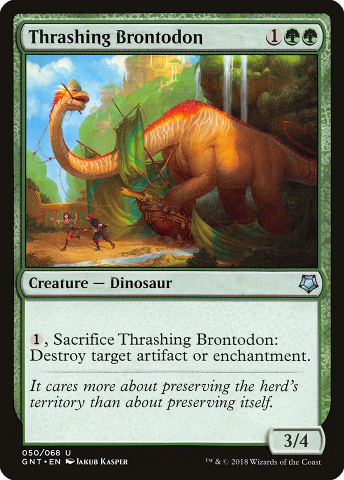 Thrashing Brontodon [Game Night 2018] | Boutique FDB TCG