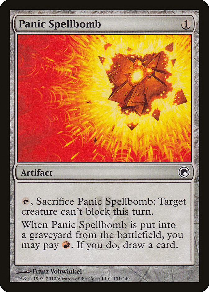 Panic Spellbomb [Scars of Mirrodin] | Boutique FDB TCG