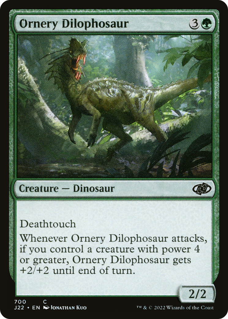 Ornery Dilophosaur [Jumpstart 2022] | Boutique FDB TCG