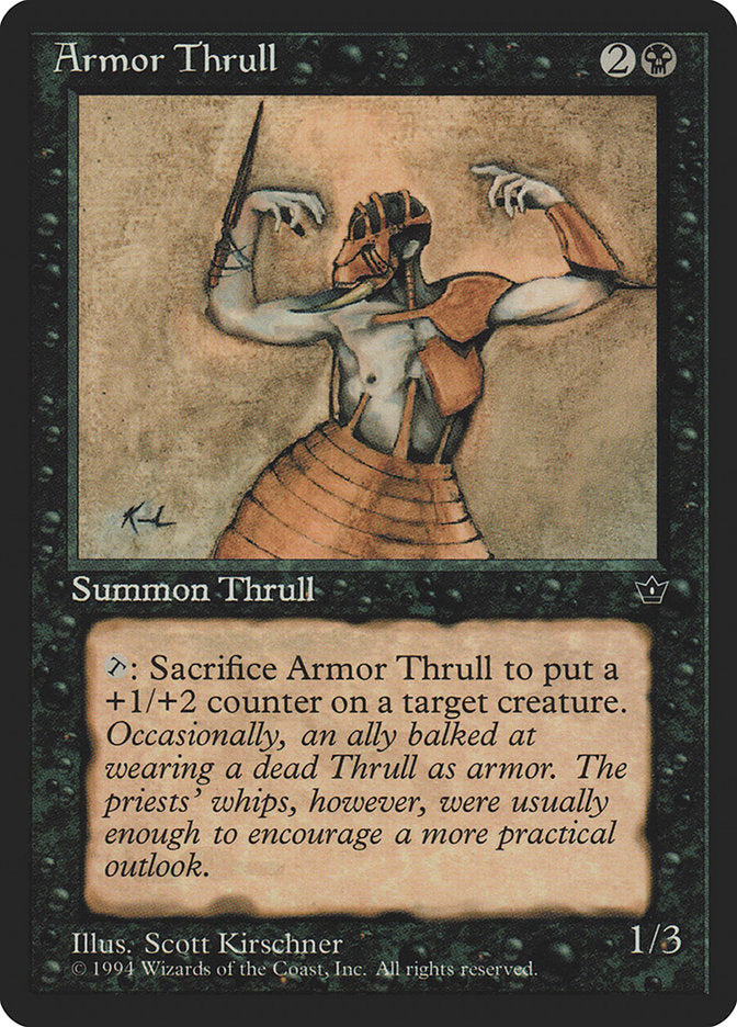 Armor Thrull (Scott Kirschner) [Fallen Empires] | Boutique FDB TCG
