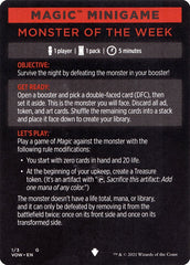 Monster of The Week (Magic Minigame) [Innistrad: Crimson Vow Minigame] | Boutique FDB TCG