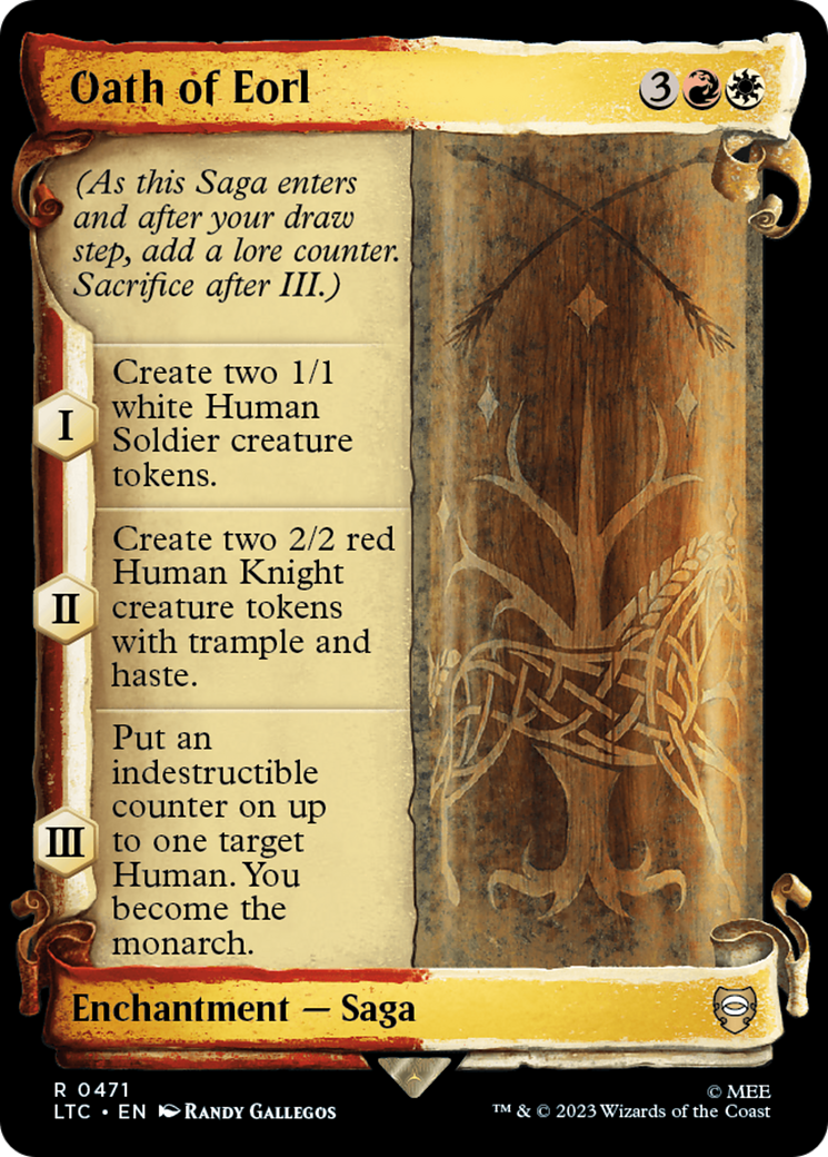 Oath of Eorl [The Lord of the Rings: Tales of Middle-Earth Commander Showcase Scrolls] | Boutique FDB TCG