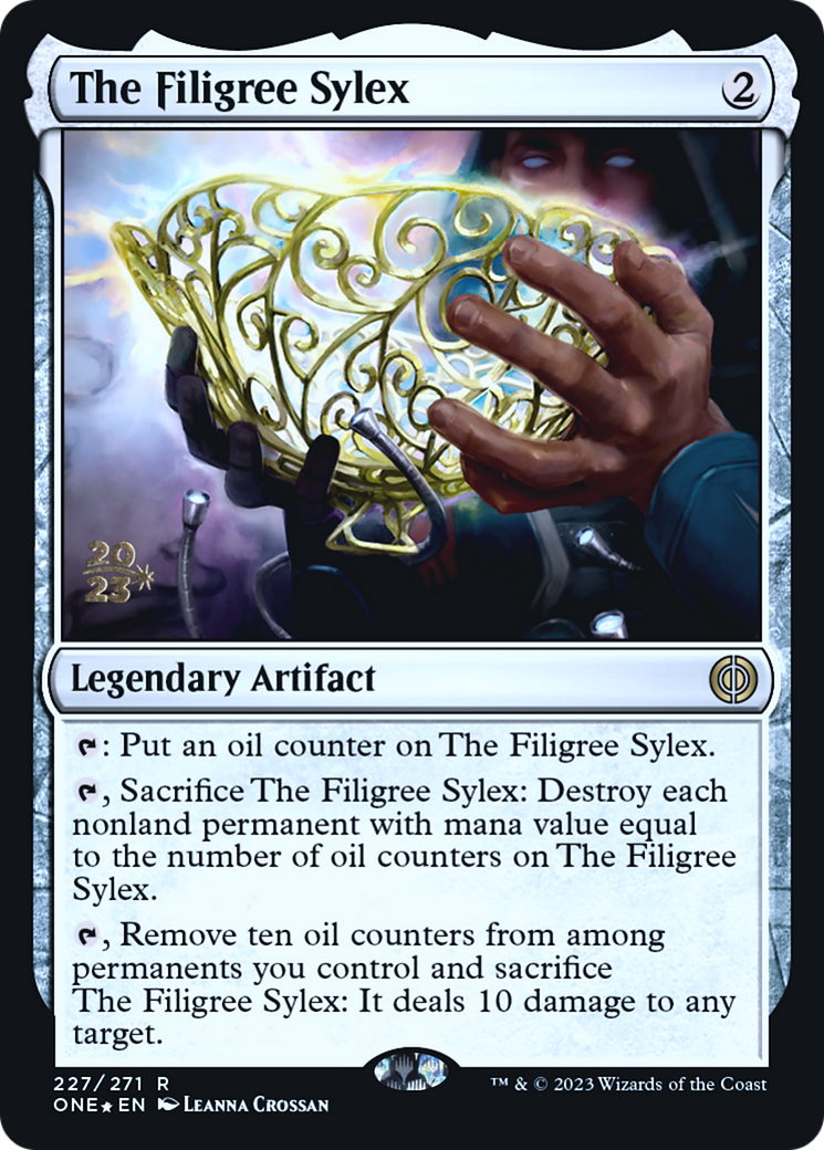 The Filigree Sylex [Phyrexia: All Will Be One Prerelease Promos] | Boutique FDB TCG