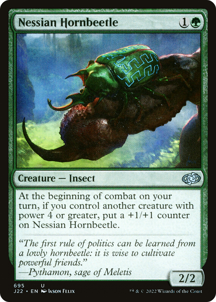 Nessian Hornbeetle [Jumpstart 2022] | Boutique FDB TCG