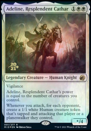 Adeline, Resplendent Cathar [Innistrad: Midnight Hunt Prerelease Promos] | Boutique FDB TCG