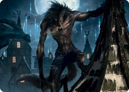 Stalking Predator Art Card [Innistrad: Midnight Hunt Art Series] | Boutique FDB TCG