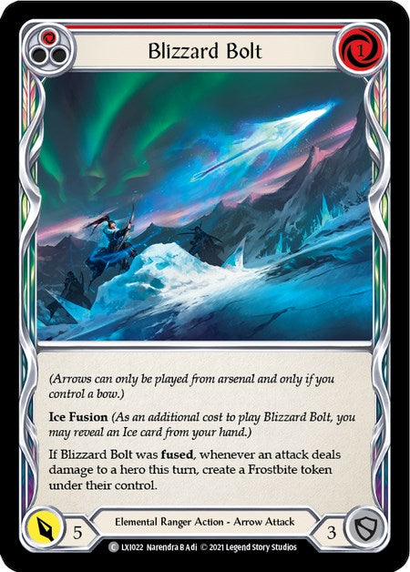 Blizzard Bolt (Red) [LXI022] (Tales of Aria Lexi Blitz Deck)  1st Edition Normal | Boutique FDB TCG