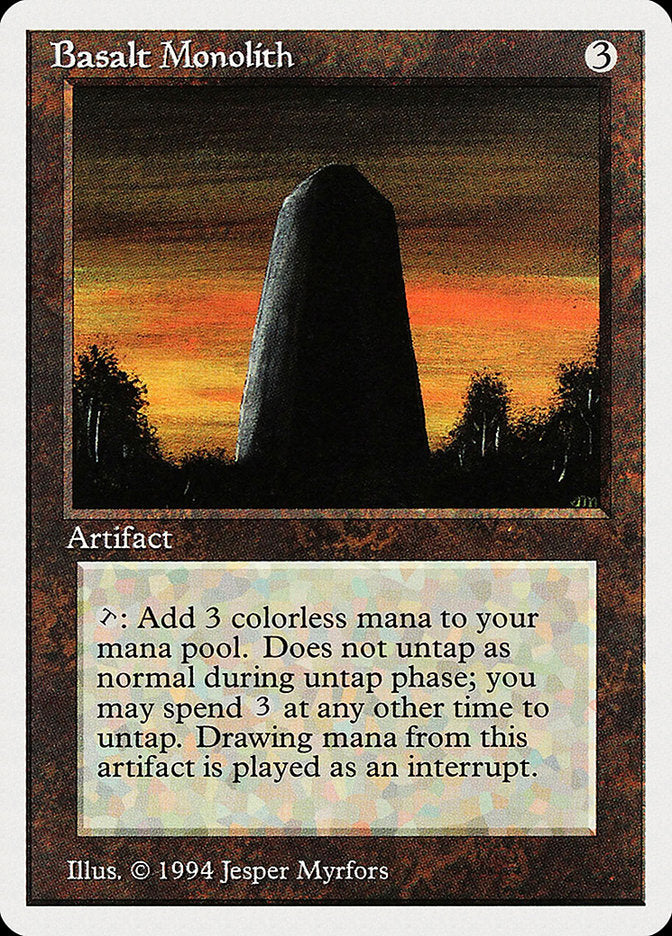 Basalt Monolith [Summer Magic / Edgar] | Boutique FDB TCG