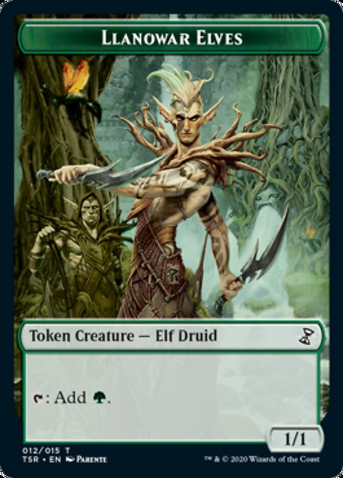 Llanowar Elves Token [Time Spiral Remastered Tokens] | Boutique FDB TCG