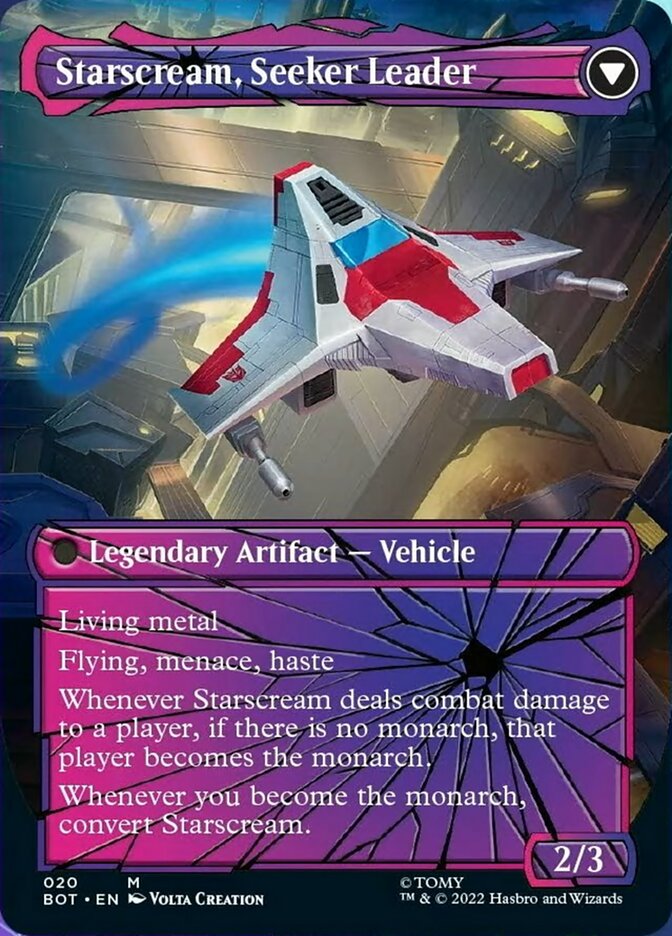 Starscream, Power Hungry // Starscream, Seeker Leader (Shattered Glass) [Transformers] | Boutique FDB TCG