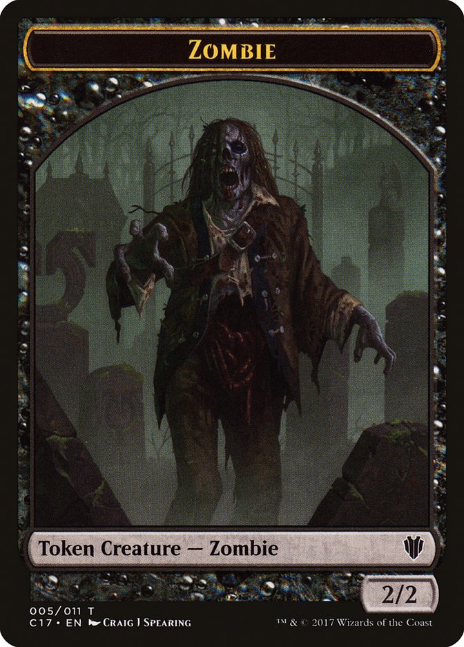 Vampire // Zombie Double-Sided Token [Commander 2017 Tokens] | Boutique FDB TCG