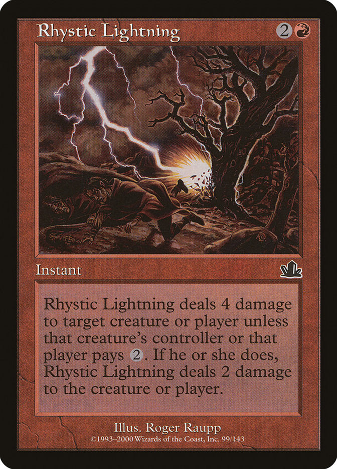 Rhystic Lightning [Prophecy] | Boutique FDB TCG