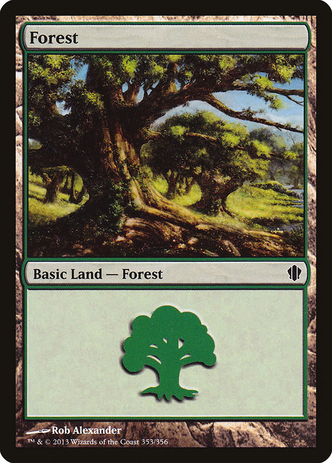 Forest (353) [Commander 2013] | Boutique FDB TCG