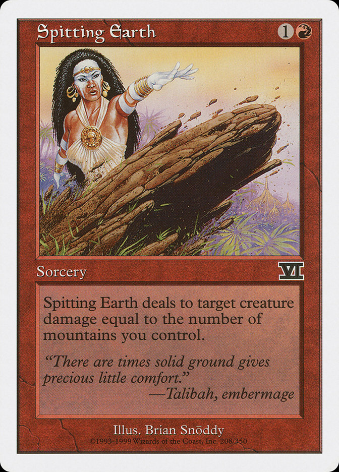 Spitting Earth [Classic Sixth Edition] | Boutique FDB TCG