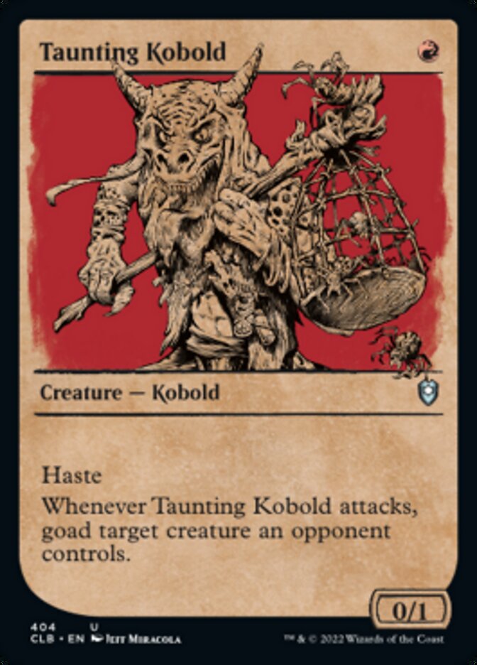 Taunting Kobold (Showcase) [Commander Legends: Battle for Baldur's Gate] | Boutique FDB TCG