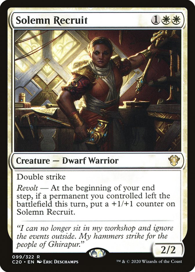 Solemn Recruit [Commander 2020] | Boutique FDB TCG