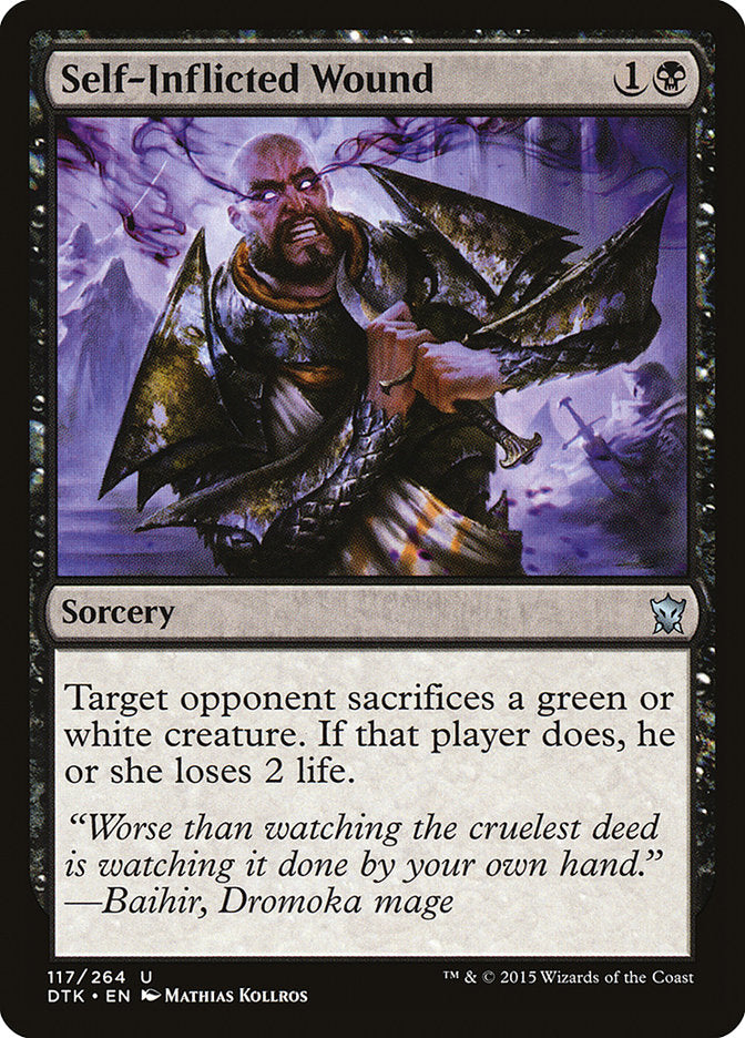 Self-Inflicted Wound [Dragons of Tarkir] | Boutique FDB TCG