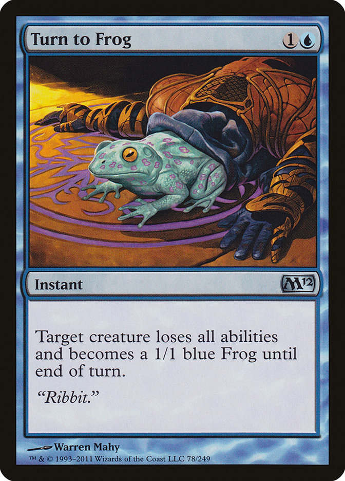 Turn to Frog [Magic 2012] | Boutique FDB TCG