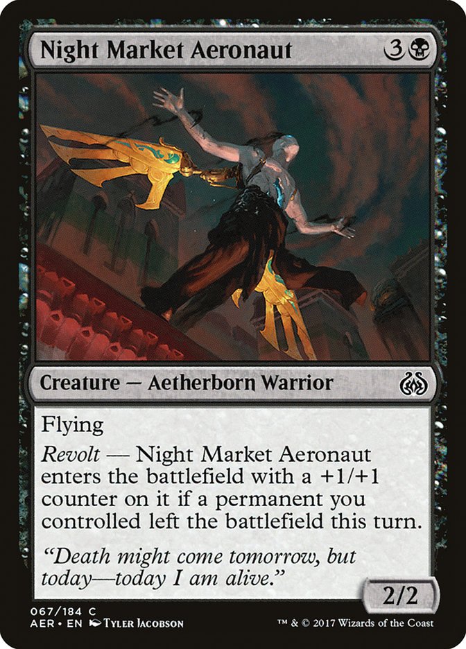 Night Market Aeronaut [Aether Revolt] | Boutique FDB TCG