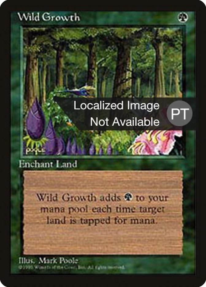 Wild Growth [Fourth Edition (Foreign Black Border)] | Boutique FDB TCG