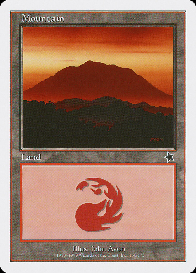 Mountain (166) [Starter 1999] | Boutique FDB TCG