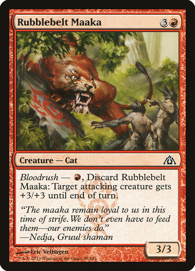 Rubblebelt Maaka [Dragon's Maze] | Boutique FDB TCG