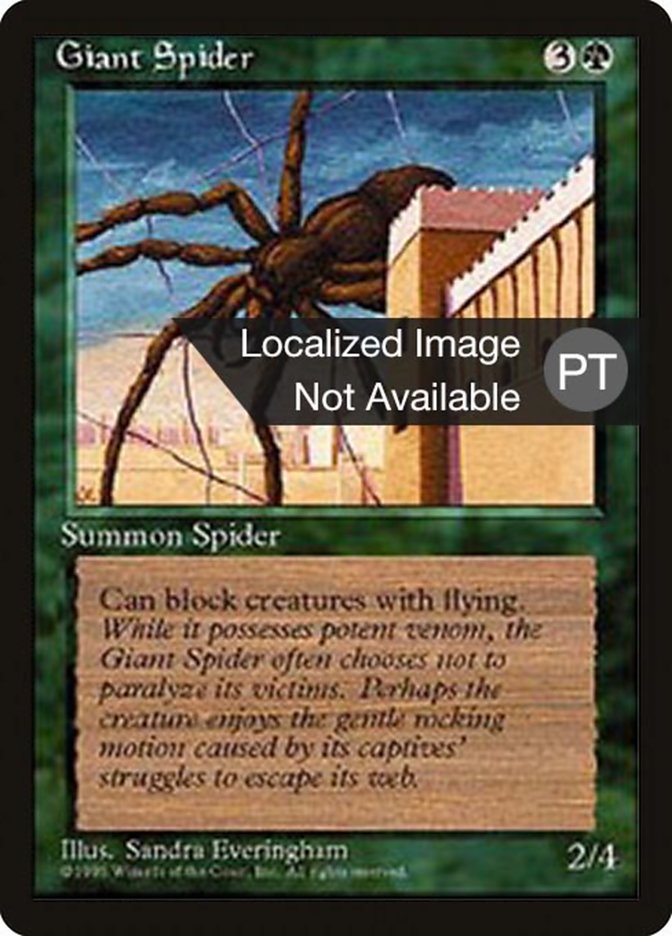 Giant Spider [Fourth Edition (Foreign Black Border)] | Boutique FDB TCG