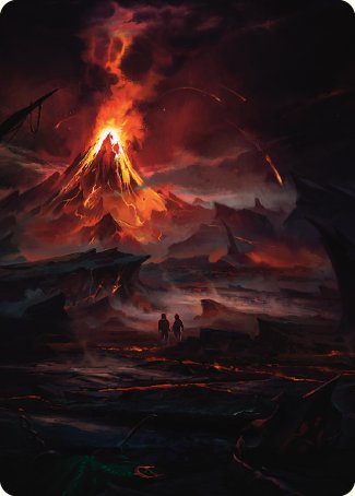 Valley of Gorgoroth Art Card [The Lord of the Rings: Tales of Middle-earth Art Series] | Boutique FDB TCG