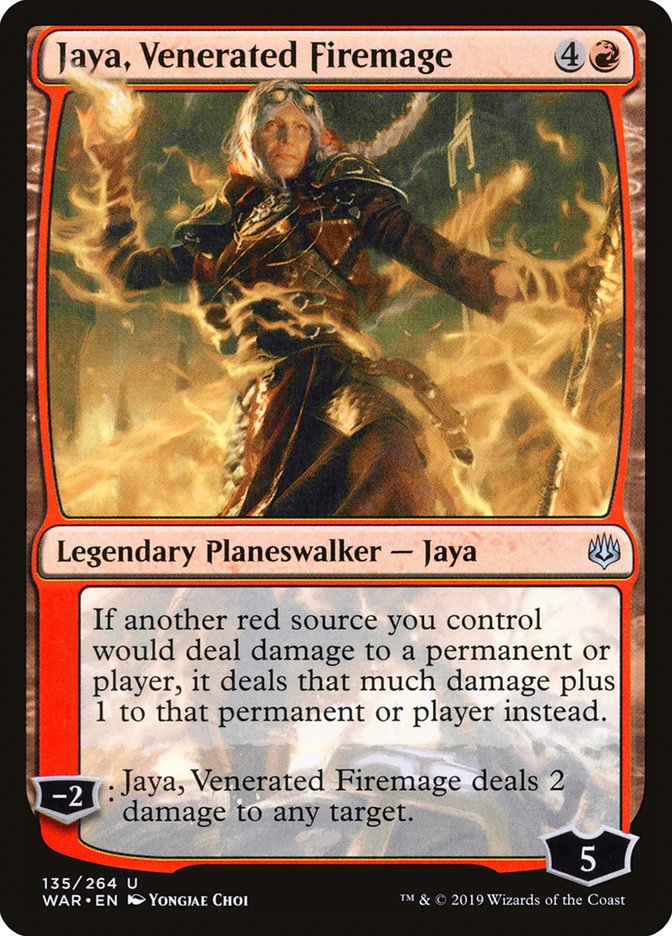 Jaya, Venerated Firemage [War of the Spark] | Boutique FDB TCG