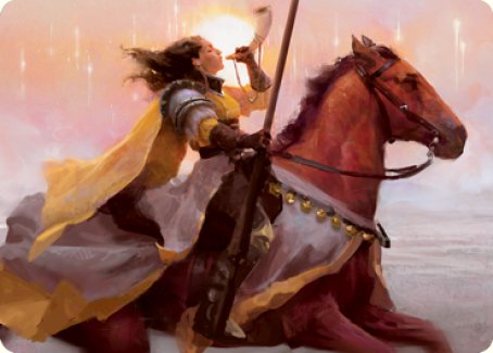 Sunrise Cavalier Art Card [Innistrad: Midnight Hunt Art Series] | Boutique FDB TCG