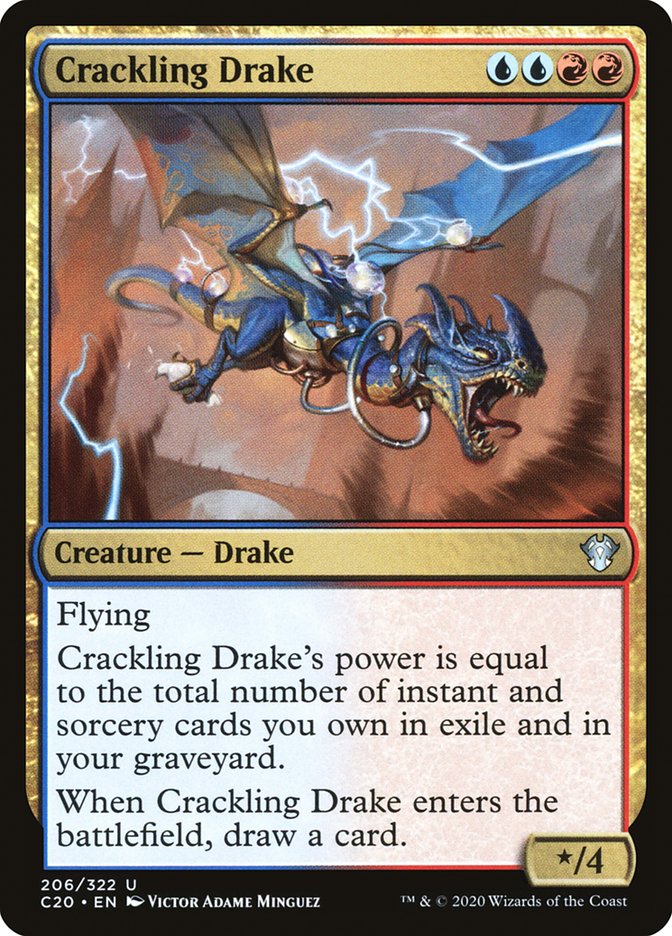 Crackling Drake [Commander 2020] | Boutique FDB TCG